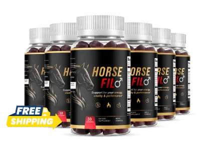 Horsefil 6-Bottle Best Value Pack – Men's Daily Energy Vitality and Performance Gummies